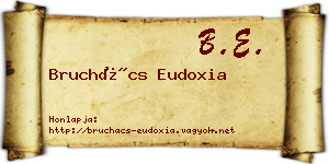 Bruchács Eudoxia névjegykártya